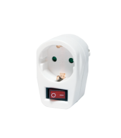 SOCKET WITH ON/OFF SWITCH WHITE 1508070