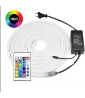 RGB NEON FLEX NEON FLEX ΤΑΙΝΙΑ, RGB LED 12V ΜΕ ΤΡΟΦΟΔΟΤΙΚΟ ΚΑΙ ΚΟΝΤΡΟΛ 5mΤΑΙΝΙΕΣ