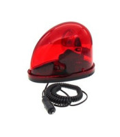 REVOLVING WARNING LIGHT LTD1201J 12VDC RED WITH SIREN AND CAR PLUG