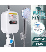 Electric Tankless 3500W Mini Instant Hot Water Heater Kitchen Faucet Tap Heating 3 Seconds Instant Heating LCD Display