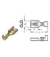 100pcs Faston flat termianal 4,8mm