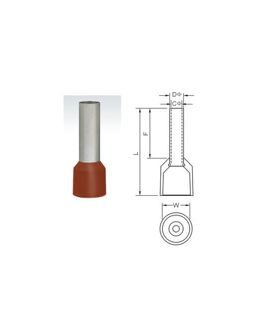 TUBE TERMINAL (END SLEEVE) E1012