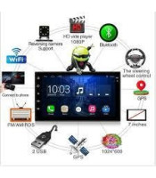 2 DIN Bluetooth Auto Multimedia Car Stereo Player MP5 GPS AM / FM / RDS