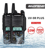 BAOFENG UV9 plus ΦΟΡΗΤΟΣ dual band ΠΟΜΠΟΔΕΚΤΗΣ VHF/UHF 10W, 4000ma batteryΑΣΥΡΜΑΤΟΙ