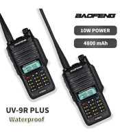 BAOFENG UV9 plus ΦΟΡΗΤΟΣ dual band ΠΟΜΠΟΔΕΚΤΗΣ VHF/UHF 10W, 4000ma batteryΑΣΥΡΜΑΤΟΙ