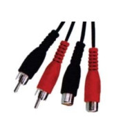 SOUND CABLE 2 MALE RCA TO 2 FEMALE RCA 1.5m