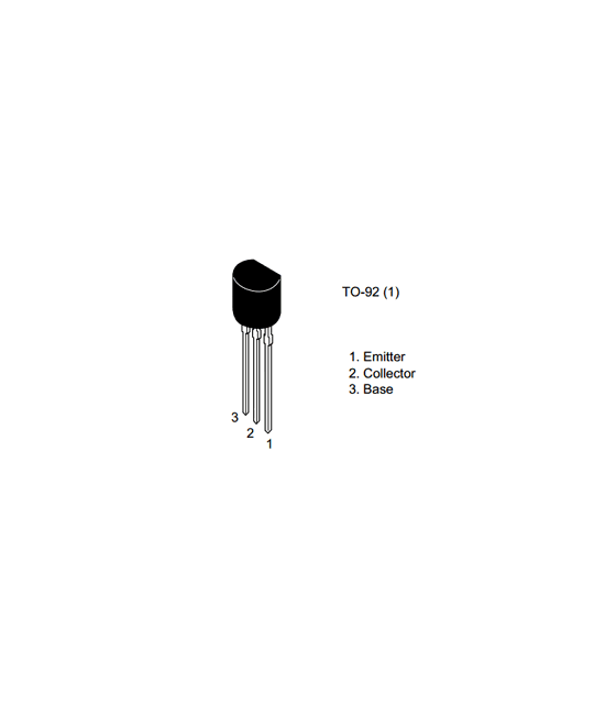 2SA844 Transistor, 55V, 100mA, PNP