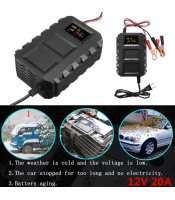 12V 20A Car Battery Lead Acid Battery Charger Motorcycle Boat ATV RV