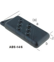 ABS-14/6 ΠΛΑΣΤΙΚΟ ΚΟΥΤΙ ΤΗΛΕΧΕΙΡΙΣΜΟΥ 37Χ75Χ14 ΜΕ 6 ΠΛΗΚΤΡΑΚΟΥΤΙΑ ΚΑΤΑΣΚΕΥΩΝ