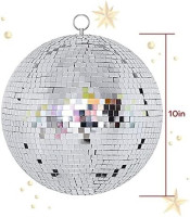 10\\" Mirror Disco Ball Great for a Party or Dj Light Effect