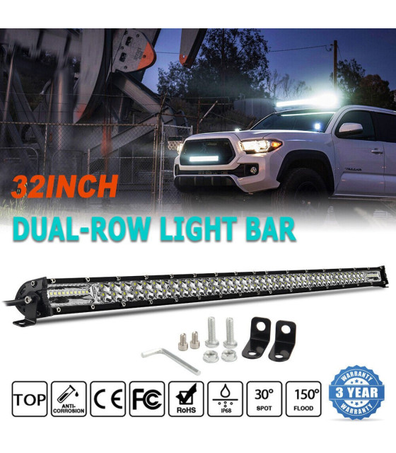 SLIM LED 300W COMBO ΜΠΑΡΑ ΠΡΟΒΟΛΕΑΣ 100 LED 6000K LED 84 CM LIGHT BAR 300WLED ΜΠΑΡΕΣ