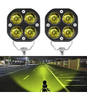 Yellow Led Pods Lights 3Inch 40W Led Driving Off Road Lighting 12V 24V Spot