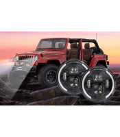 BLACK DESTINY ΠΡΟΒΟΛΕΑΣ 7'' ΜΕ ΒΥΣΜΑ Η4 BLACK DESTINY, JEEP και LAND ROVERHEADLIGHT