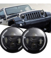 BLACK DESTINY ΠΡΟΒΟΛΕΑΣ 7'' ΜΕ ΒΥΣΜΑ Η4 BLACK DESTINY, JEEP και LAND ROVERHEADLIGHT