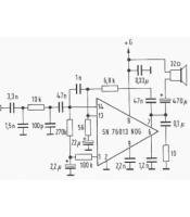 SN76013, SN-76013 Аудио усилвател 24V 5W DIP-14 TI.