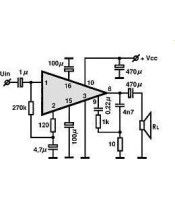 SN76013, SN-76013 Аудио усилвател 24V 5W DIP-14 TI.