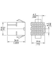 MALE PLASTIC CABLE PLUG 6604-9P