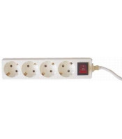 SAFETY POWER STRIP WITH ON-OFF SWITCH 4 OUTLETS