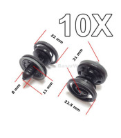 10pcs/lot Car Interior Door Panel Clip Plastic Auto Door Card Trim Clips Black For Audi V-W T-ouran T-iguan G-olf P-assat J-etta