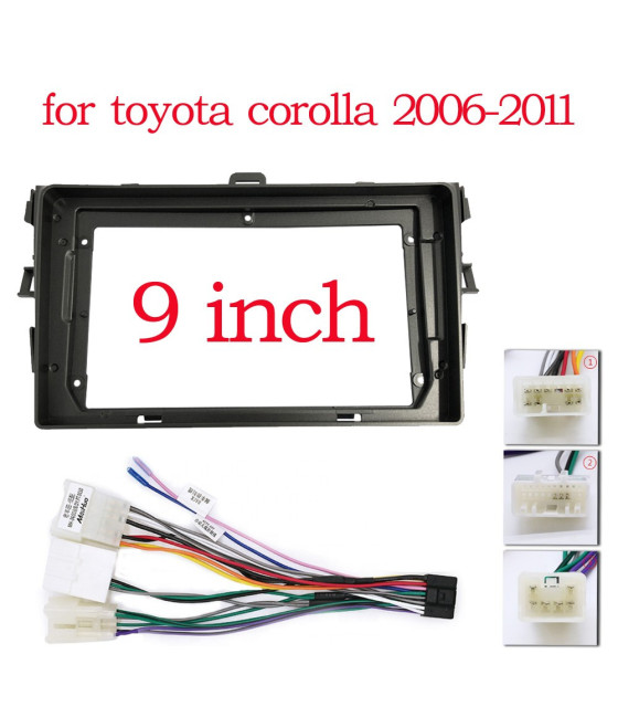 9\\" Auto Radio Frame For Toyota Corolla 2006-2011 Center Console Holder Refit Car Multimedia Player