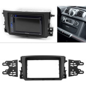 Car Radio Fascia For SMART ForTwo (BR451) 2007-2010 Double 2 Din DVD Stereo CD Panel Dashboard Mount Frame Kit