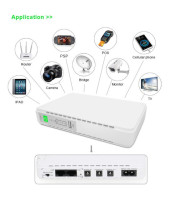 Мини DC UPS за Wifi рутер, изход 9v 12v 15v 24v с POE