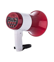 Hand grip type megaphone with siren USB 5V 15W