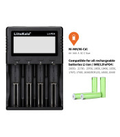 Liitokala Lii-PD4 Smart Battery Charger LCD Display 4 Slot Battery Quick Charger for 18650 26650 21700 Lithium-battery