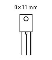 Bipolar junction transistor, NPN, 60 V, THT, TO-126, BD189