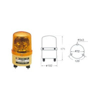 MEDIUM WARNING LIGHT LED 85X160 C-1101 12VDC YELLOW