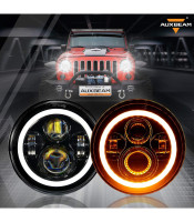 Led Bright Round Hi/ Low Beam Led Headlights DRL for Harley Jeep Wrangler