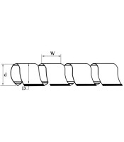 SWB-24 ΣΠΙΡΑΛ ΠΕΡΙΔΕΣΗΣ ΚΑΛΩΔΙΩΝ 10 ΜΕΤΡΑ Ø24mm ΛΕΥΚΟΔΕΜΑΤΙΚΑ - ΣΠΙΡΑΛ - ΒΑΣΕΙΣ