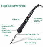 Soldering iron with temperature control