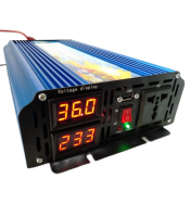 digital display 1500W Pure Sine Wave Inverter DC 12V to AC 230V 50HZ Power Supply