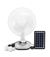 Rechargeable Fan With Solar Panel Gd-8019