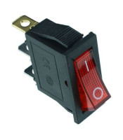 MEDIUM SIZE ROCKER SWITCH 3P WITH INDICATOR LIGHT ON-OFF