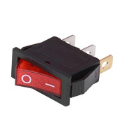 MEDIUM SIZE ROCKER SWITCH 3P WITH INDICATOR LIGHT ON-OFF