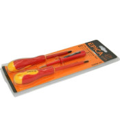 3 Pcs AC 1000V 6mm Bit Phillips Flat Solt Insulated Screwdriver Set