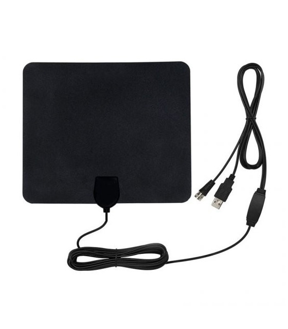 Indoor Digital TV Flat Antenna Amplifier Mini DVB-T / T2 Aerial