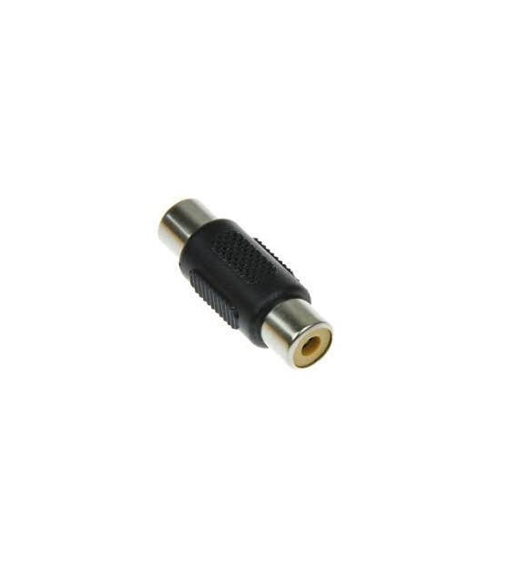 FEMALE RCA ADAPTOR PLASTIC TO FEMALE RCA NICKEL