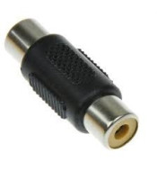 FEMALE RCA ADAPTOR PLASTIC TO FEMALE RCA NICKEL