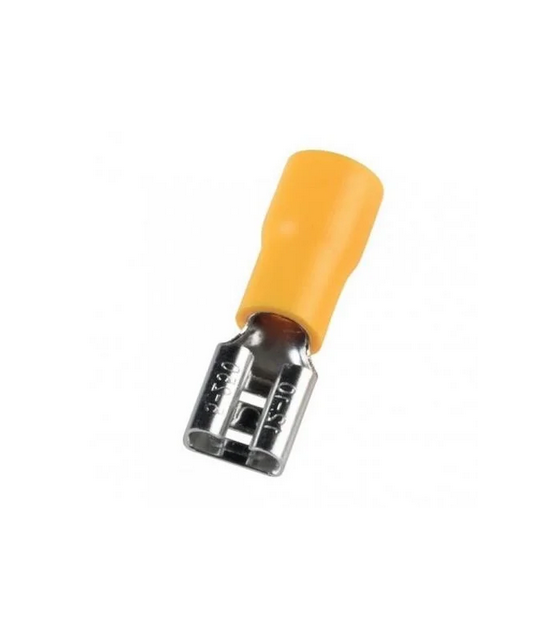 SLIDE CABLE LUG INSULATED FEMALE YELLOW 9.5 F5-9.5V/1.2 CHSF5-9.5V