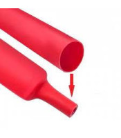 HEAT SHRINK TUBING 12.7/6.4mm RED (-55+135°C)PLF100 12,7mm RED