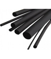 HEAT SHRINK TUBING 25.4/12.7mm (-55+135°C) BLACK PLF100PLF100 25,4m...