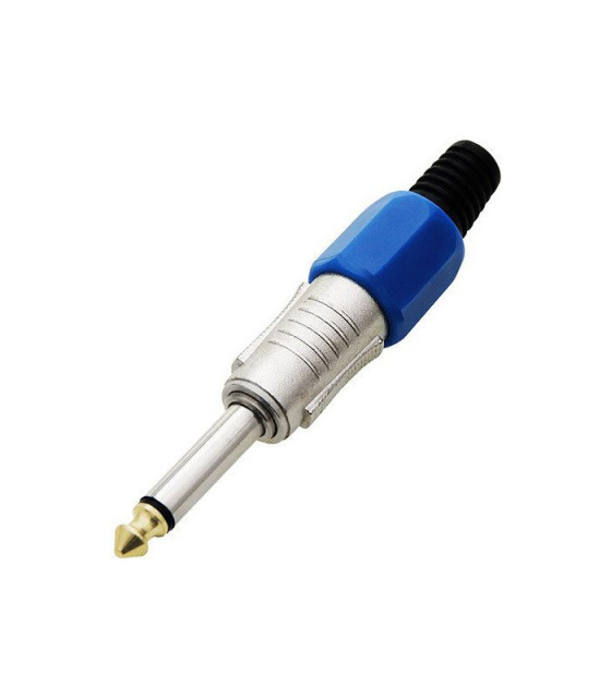 jack MONO 6.3mm² PLASTIC NICKEL BLUELZ 401 BLUE