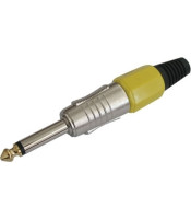 MONO jack 6.3mm² PLASTIC NICKEL YELLOWLZ 401 YELLOW