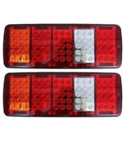 24V LED 4 CHAMBER REAR TAIL LIGHTS FOR TRUCK 34 x 14 CM75 LED LIGHT...