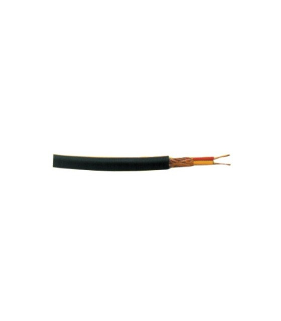 MICROPHONE CABLE 1X6mm² STEREO BLACK22101