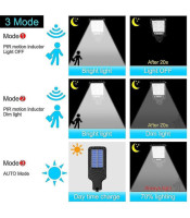 20w all in one solar street light with 50cm lamp arm and remoteMaxS...