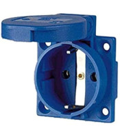 FLUSH-MOUNT SOCKET 2P 16A S220E WITH COVER147-16200